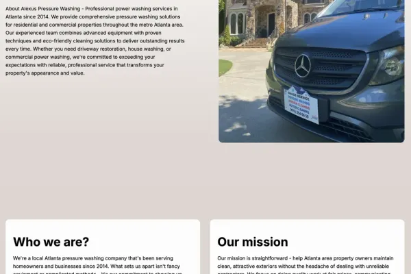 Visual-first design: Every page proves transformation