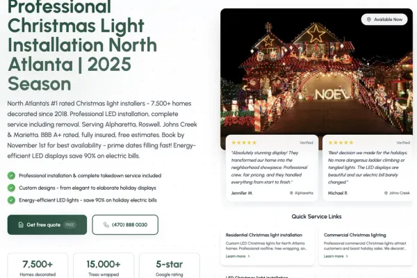 Christmas Lights North Atlanta: Turning seasonal magic into year-round business growth
