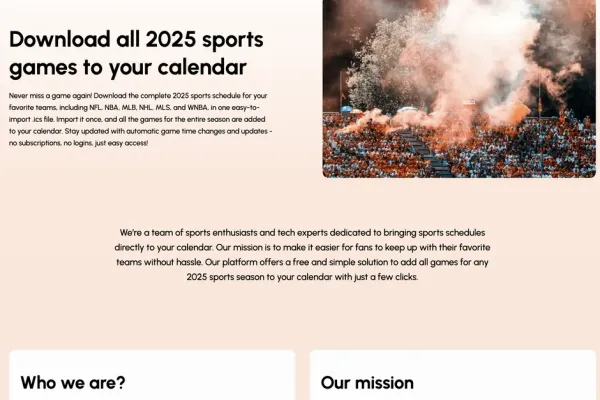 Viral growth: Fans sharing schedules drives organic expansion