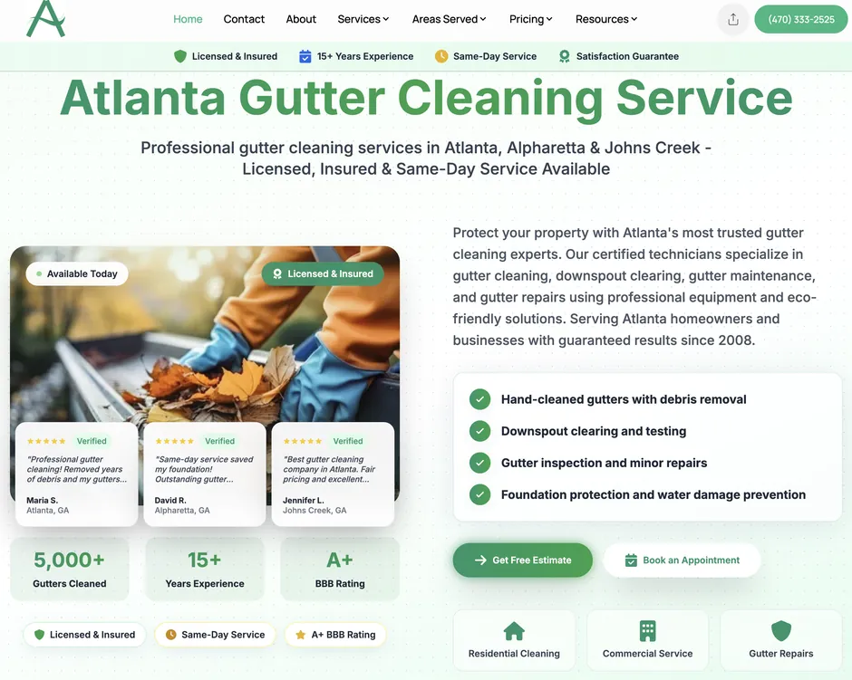 Alexus Gutter Cleaning: From neighborhood contractor to Atlanta's trusted gutter protection service