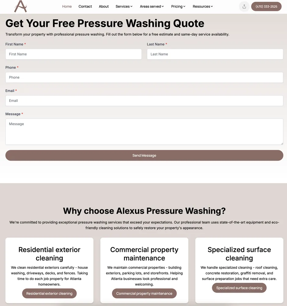 Transformation messaging: Selling curb appeal, not cleaning